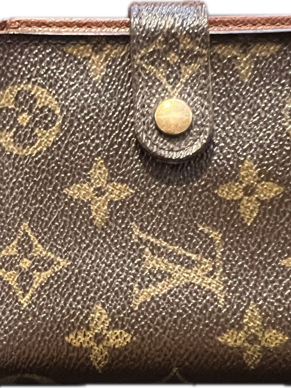 Louis Vuitton Brown Monogram Zip Around & Snap Folding Wallet w Zip Coin Pouch